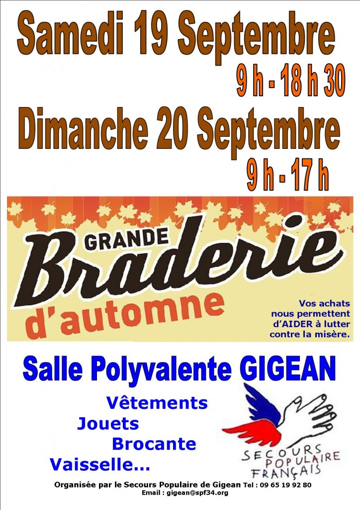 affiche braderie 09 2015