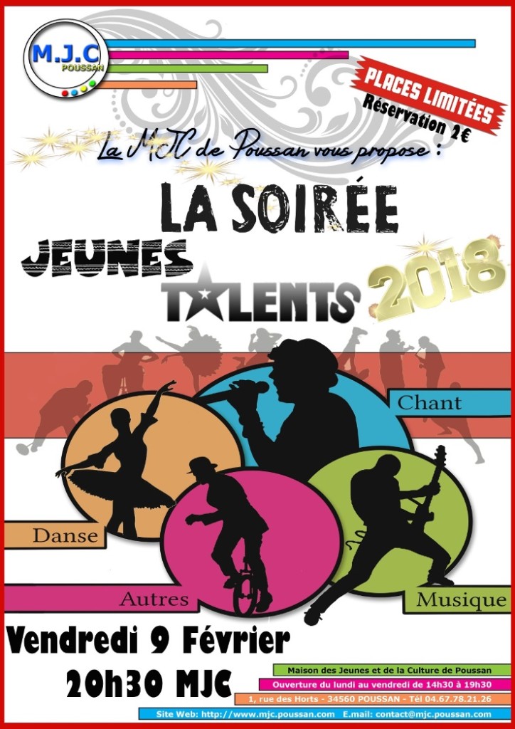 talentMail_Jeunes Talents Soiree Places Limitées Vendredi 9 fevrier 2018