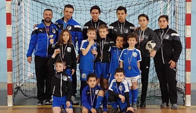 u8U8Equipe CA Poussan tournoi Futsal février 2018